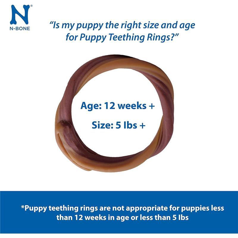 N-Bone Puppy Teething Ring Pumpkin Flavor 7.2 OZ/(6 Pack)